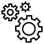 Icono de limpieza y mantenimiento de computadoras